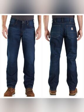CARHARTT FORCE RELAXED FIT LOW RISE 5 POCKET JEANS WORK UTILITY 38 X 34